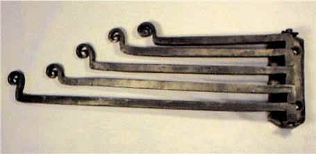 wrought iron towel holder